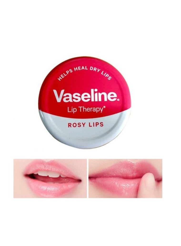 فازلين مرطب شفاه وردي (20 جم) - مرطب شفاه عميق الترطيب بزيت اللوز والورد - لشفاه ناعمة ومشرقة بلون وردي - تركيبة غير لزجة - Image 2